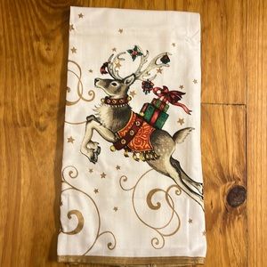 William Sonoma Reindeer Towel